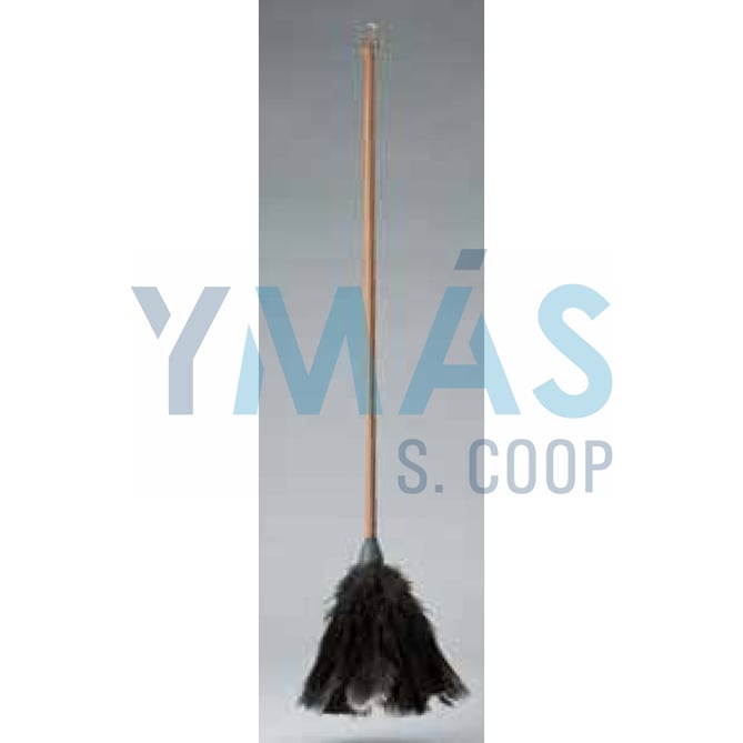 PLUMERO PLUMA AVESTRUZ M/MADERA LARGO