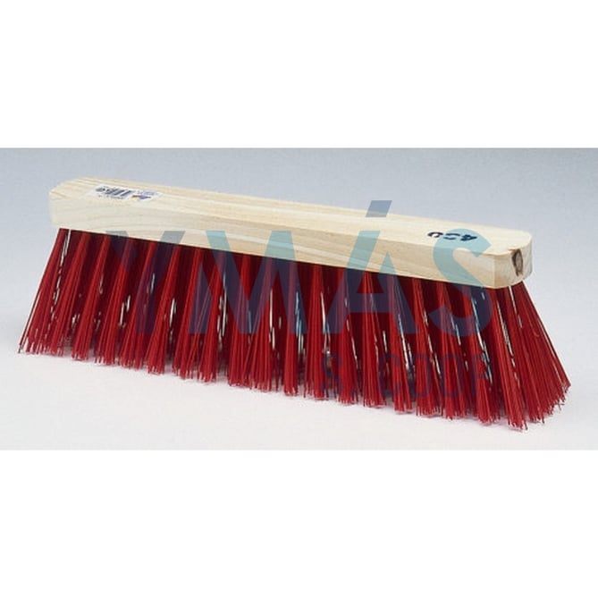 CEPILLO BARRENDERO S/MANGO FIBRA ROJA 430 MADERA