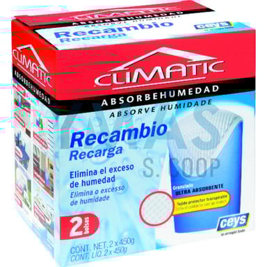 RECAMBIO ABSORBE HUMEDAD BOLSA 2 UNIDADES