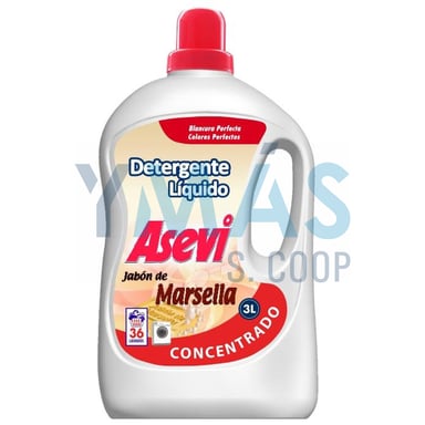 DETERGENTE LIQUIDO MARSELLA ASEVI 3L