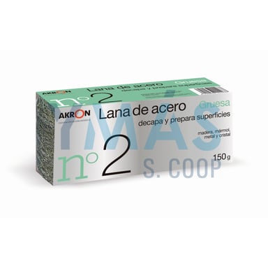 TORTA LANA ACERO N 2 GRUESA 150GR