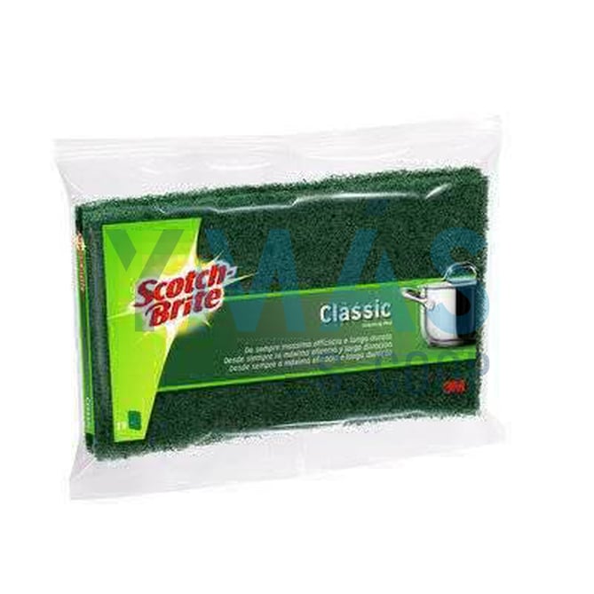 ESTROPAJO SCOTH-BRITE FIBRA VERDE POPULAR 2 UNID