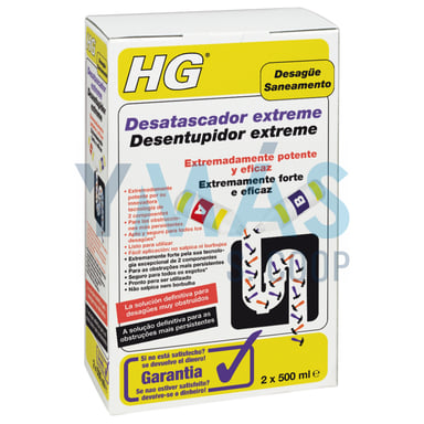 DESATASCADOR HG EXTREME 2 X 0.5L