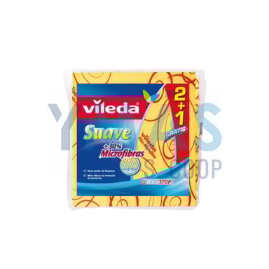 BAYETA SUAVE 2+1 30%MICROFIBRAS VILEDA