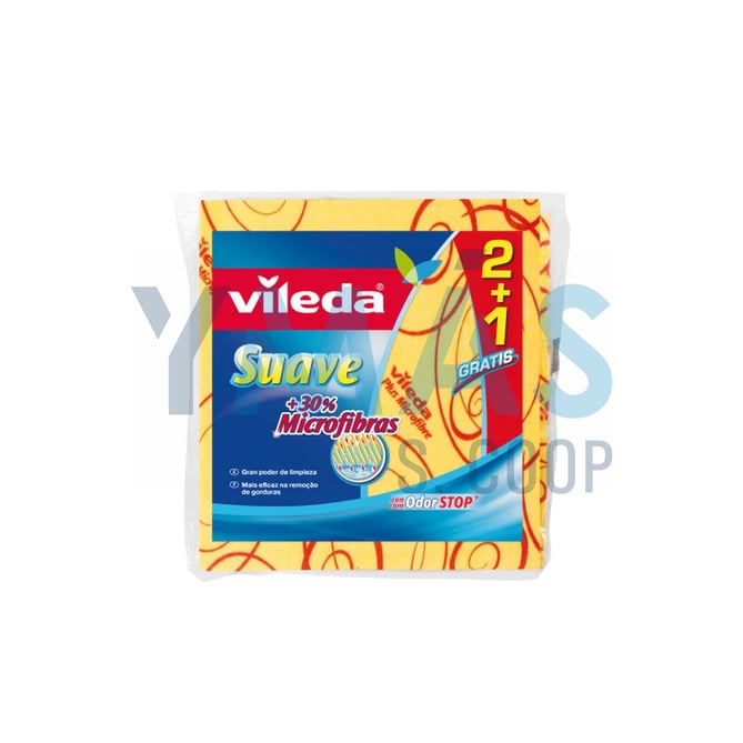 BAYETA SUAVE 2+1 30%MICROFIBRAS VILEDA