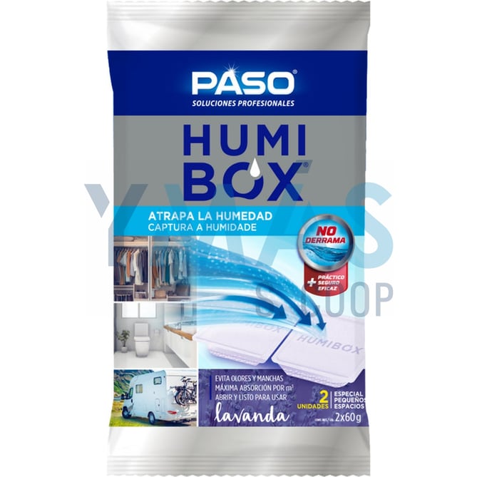 ABSORBE HUMEDAD HUMIBOX LAVANDA 2X60GR
