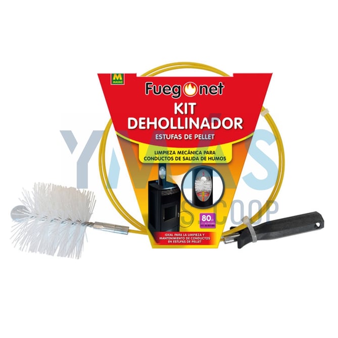 KIT DESHOLLINADOR ESTUFAS DE PELLET 80MM