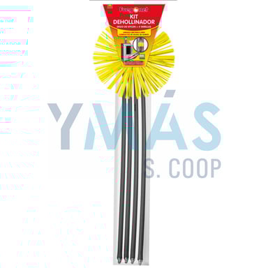 KIT DESHOLLINADOR 4 VARILLAS + ERIZO NYLON 200MM