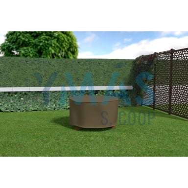 FUNDA CUBRE MESA REDONDA 125X125X70CM VISON