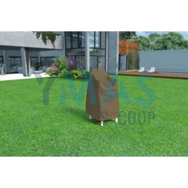 FUNDA CUBRE SILLAS APILADAS 70X70X110CM VISON