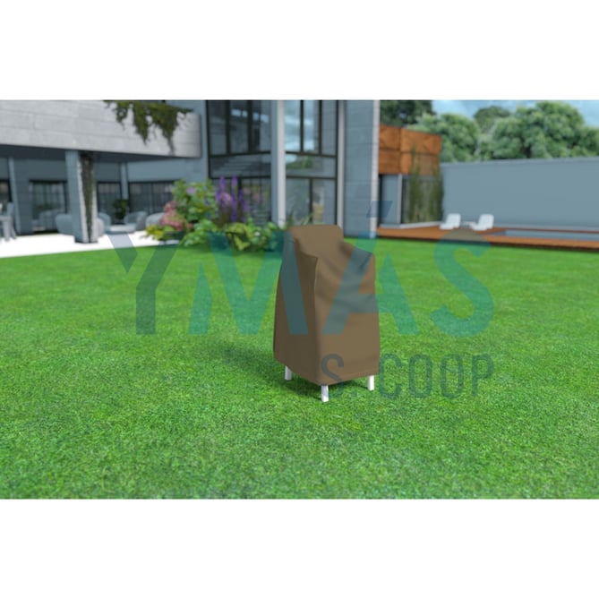 FUNDA CUBRE SILLAS APILADAS 70X70X110CM VISON