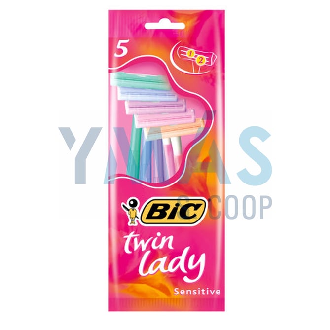 MAQUINILLA DESECHABLE BIC TWIN LADY 5 UNID