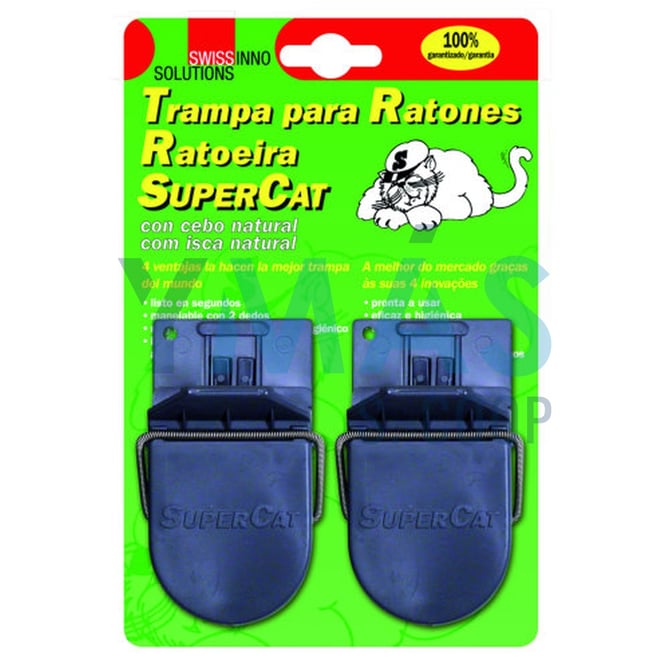 TRAMPA RATONES C/CEBO SUPERCAT (2UDS)