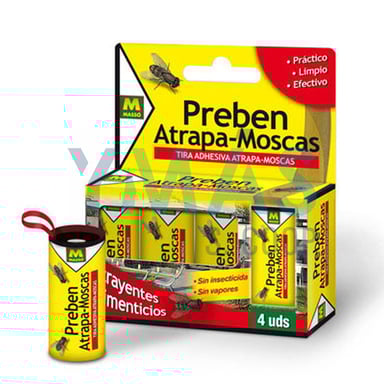 TIRA ATRAPAMOSCAS 4UDS PREBEN