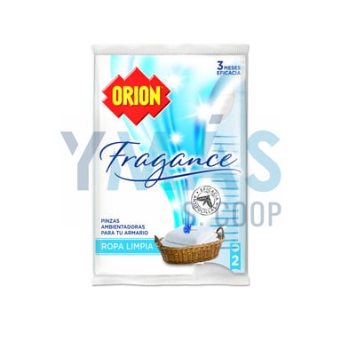 PINZA ANTIPOLILLAS ORION FRAGANCIA ROPA LIMPIA