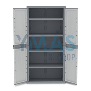 ARMARIO 2 PUERTAS WAVE JUMBO GRIS 180X89.7X53.7CM