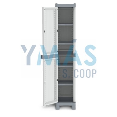 ARMARIO TAQUILLERO 1 PUERTA WAVE GRIS 181X35X43CM