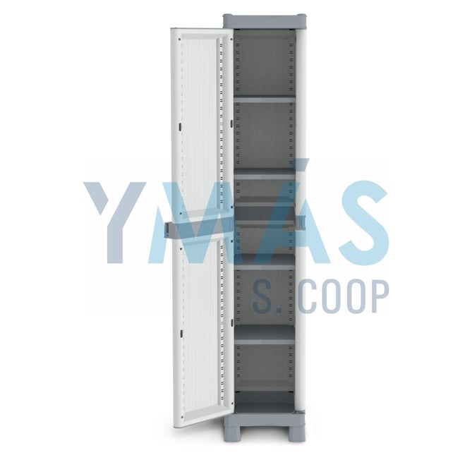 ARMARIO TAQUILLERO 1 PUERTA WAVE GRIS 181X35X43CM
