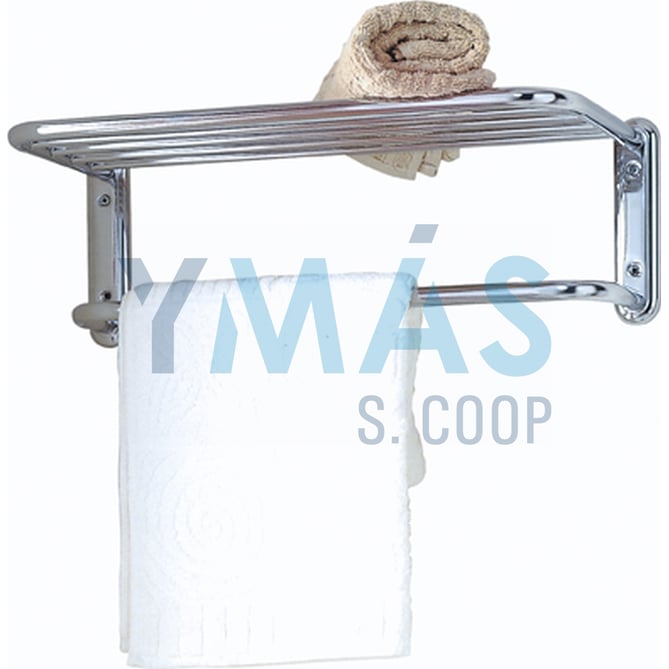 ESTANTE BAÑO ACERO INOX 47.5X16.5X21CM