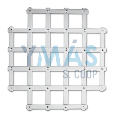 SALVAMANTEL EXTENSIBLE 27X26CM INOX.