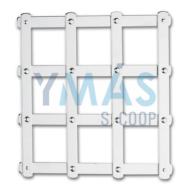 SALVAMANTEL ACERO CROMADO 150X150MM