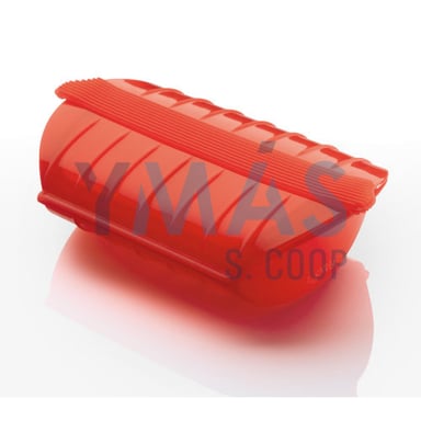 ESTUCHE VAPOR SILICONA ROJO 27X21 BANDEJA LEKUE