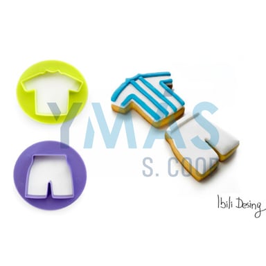 SET 2 CORTAPASTAS FORMA FUTBOLISTA