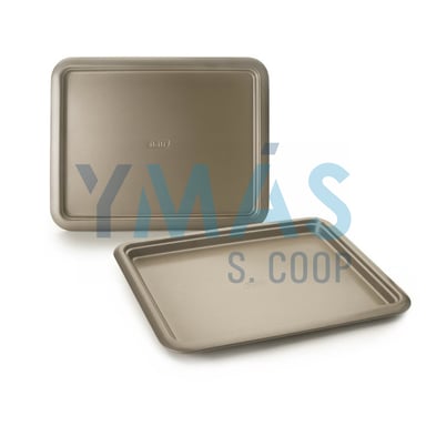 BANDEJA HORNO PARA GALLETAS GOLDEN GLASS 41X32CM