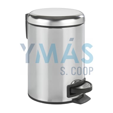 CUBO LEMAN ACERO INOX CON PEDAL 3L