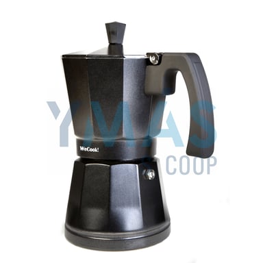 CAFETERA INDUCCION ALUMINIO NEGRO LUCCIA 12 TAZAS