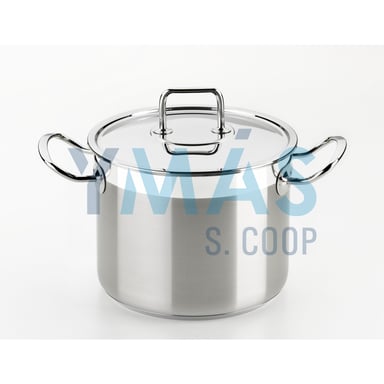 OLLA PROFESIONAL INOX CON TAPA 16CM