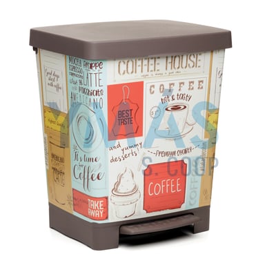 CUBO CON PEDAL ESTAMPADO 35.5X30X39 23L