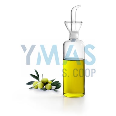 ACEITERA CILINDRICA CRISTAL 500ML
