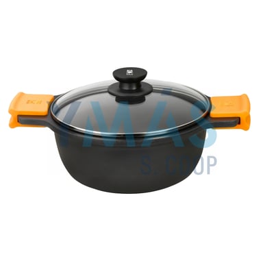 CACEROLA ALTA C/TAPA CRISTAL EFFICIENT 32CM