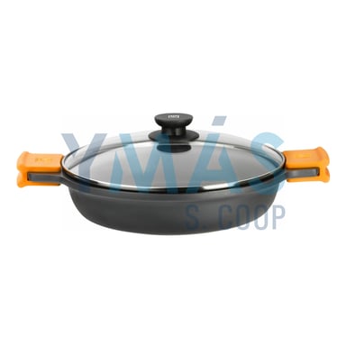 CACEROLA BAJA C/TAPA CRISTAL EFFICIENT 40CM
