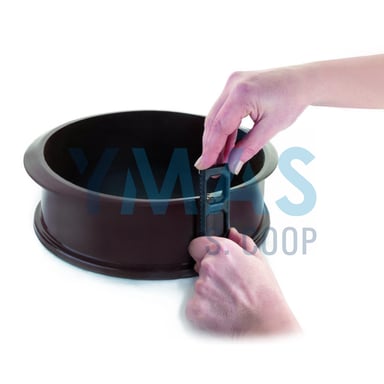 MOLDE DESMONTABLE REDONDO PLATO CRISTAL 25X7.5CM