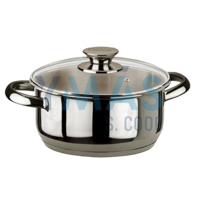 CACEROLA ECCO INOX TAPA CRISTAL 18CM