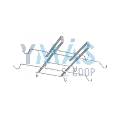 COLGADOR 10 TAZAS SPIDERMUG INOX 37X28X6CM