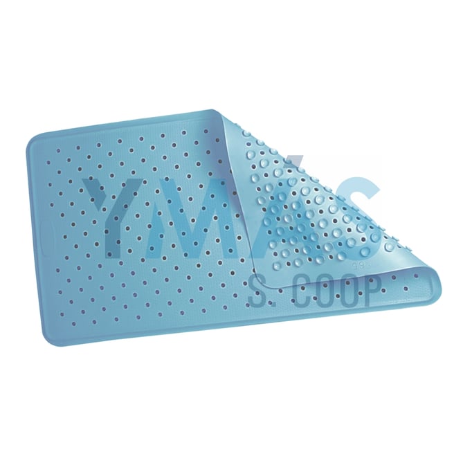 ALFOMBRA BAÑO CAUCHO AZUL 76X36