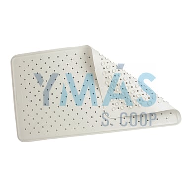 ALFOMBRA BAÑO CAUCHO BLANCO 76X36