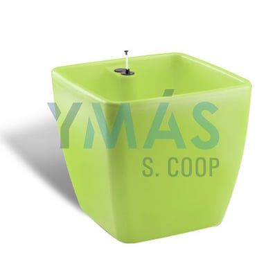 MACETA AUTORRIEGO 35,5X35,5X33 VERDE