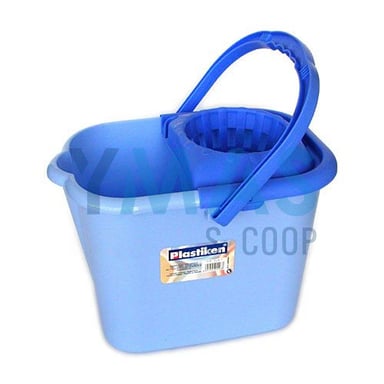 CUBO FREGAR C/ESCURRIDOR 15L AZUL RECTANGULAR