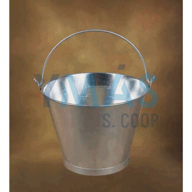 CUBO GALVANIZADO CONICO 10" 25CM 6L