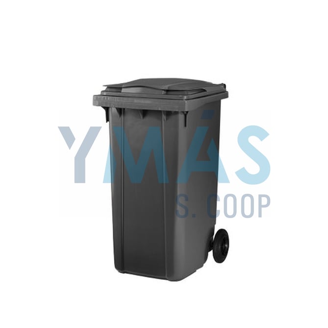 CONTENEDOR BASURA C RUEDAS 240L GRIS