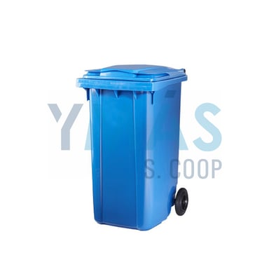 CONTENEDOR BASURA C RUEDAS 240L AZUL