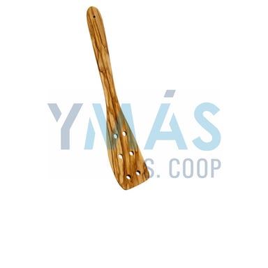 ESPATULA CON AGUJEROS MADERA DE OLIVO 30CM