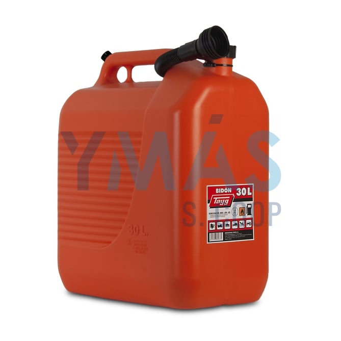 BIDON HOMOLOGADO HIDROCARBUROS CON VALVULA 30L