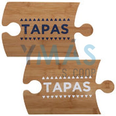 TABLA BAMBU 2 UNIDADES ACABADO PUZZLE SURTIDAS