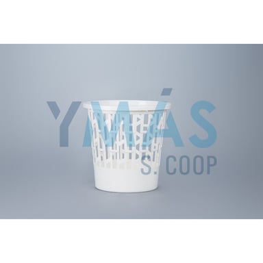 PAPELERA PLASTICO REJILLA 12L BLANCA