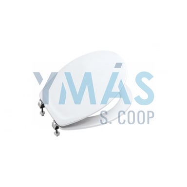 ASIENTO WC SUPRALIT BISAGRA INOX VICTORIA BLANCO